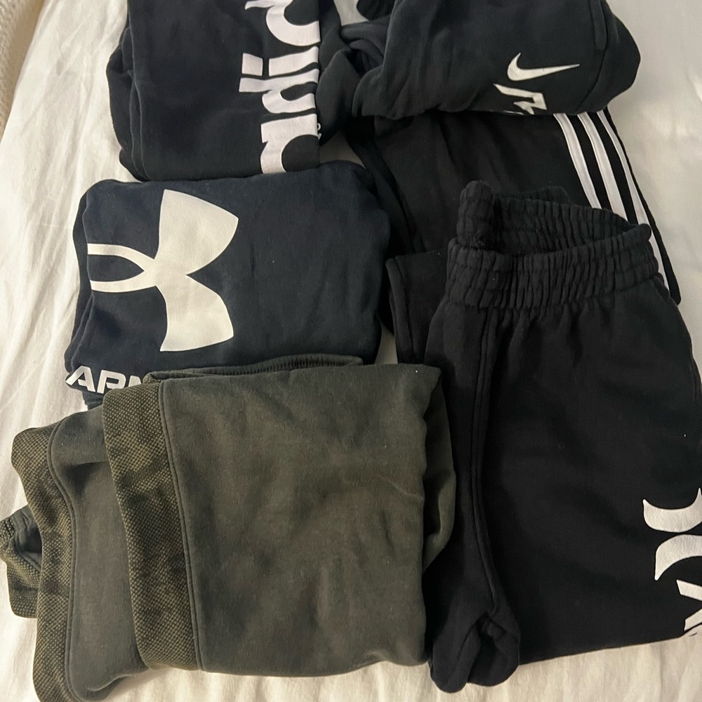 Nike Kids Black and White Joggers